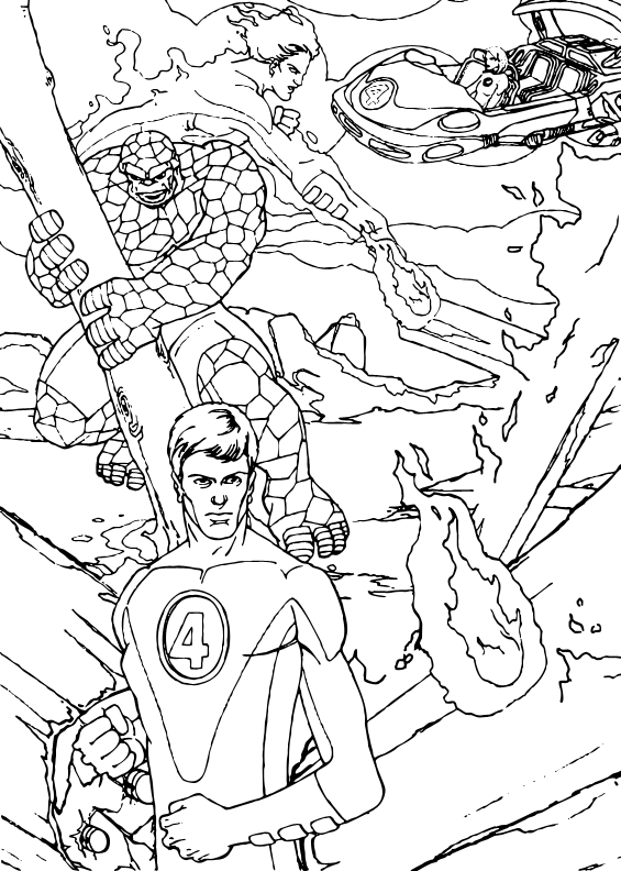 action heroes coloring pages - photo #18