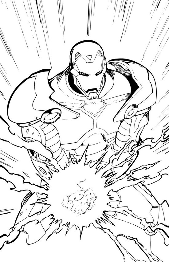 Iron man coloring pages - Hellokids.com