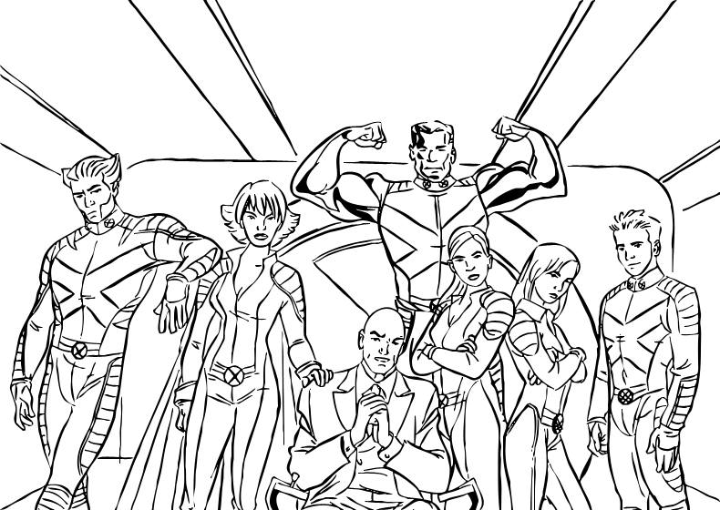 action heroes coloring pages - photo #2