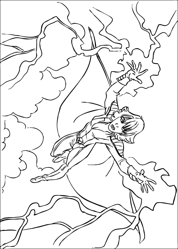 x men coloring pages of storms - photo #10