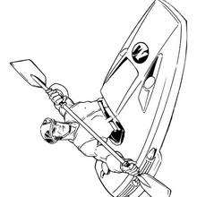 Action Man canoe - Coloring - SUPER HEROES Coloring Pages - ACTION MAN coloring pages