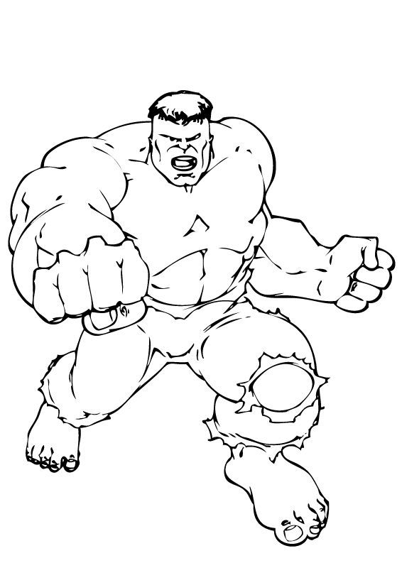 Hulk39s punch coloring pages Hellokidscom