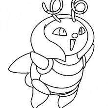 Volbeat pokemon - Coloring page - MANGA coloring pages - POKEMON coloring pages