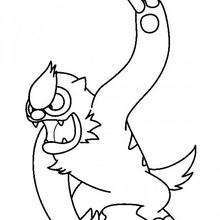Vigoroth pokemon - Coloring page - MANGA coloring pages - POKEMON coloring pages