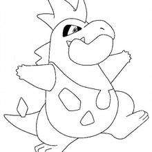 DRAGON POKEMON coloring pages - Garchomp