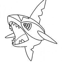 Sharpedo pok�mon - Coloring - Cartoon Characters Coloring Pages - Pokemon coloring pages