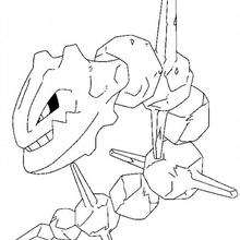 Steelix pokemon - Coloring - Cartoon Characters Coloring Pages - Pokemon coloring pages
