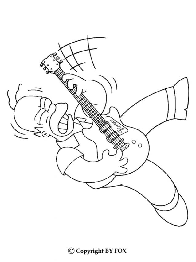 simpsons guitar delineation