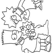bart colouring pages