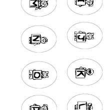 Letters I to P - Coloring - ALPHABET coloring pages - KIDS letters of alphabet coloring pages
