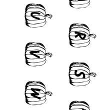 Halloween Letters Q to W - Coloring - Alphabet coloring pages - Halloween letters of alphabet coloring pages