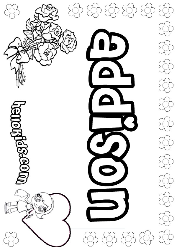name coloring pages printable darcy - photo #34