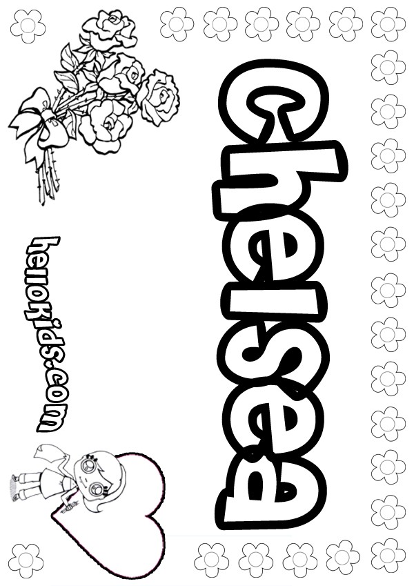 name coloring pages for girls - photo #36