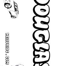 Douglas - Coloring - Name coloring pages - Boys' first names coloring pages - Letter D