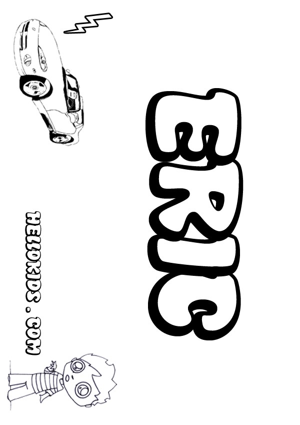 Eric coloring pages - Hellokids.com