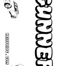Gunner - Coloring - NAME coloring pages - BOYS coloring pages - Letter G+H
