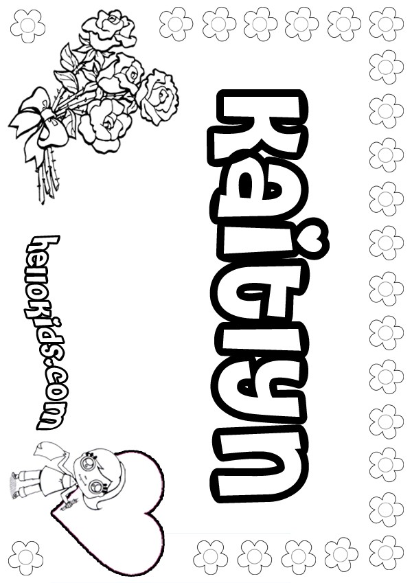 kaitlyn coloring pages - photo #1