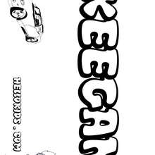Keegan - Coloring - Name coloring pages - Boys' first names coloring pages - Letter K+L