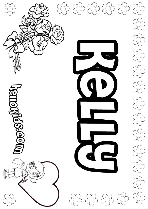 Kelly coloring pages