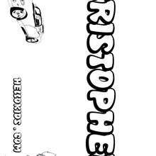 Kristopher - Coloring page - NAME coloring pages - BOYS NAME coloring pages - Boys names starting with K or L coloring posters