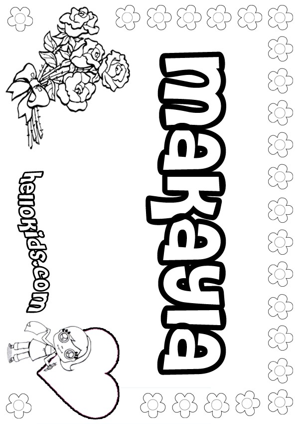 makayla coloring pages - photo #1