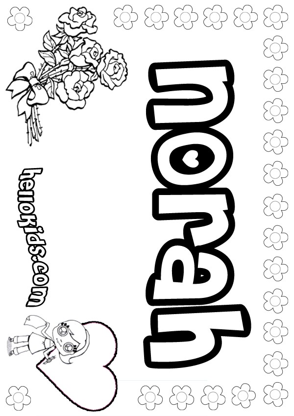 Norah coloring pages - Hellokids.com