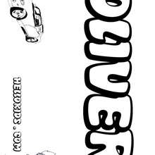 Oliver - Coloring page - NAME coloring pages - BOYS NAME coloring pages - O, P, Q names for BOYS posters to color in