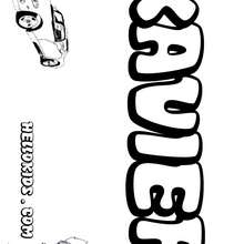 Xavier - Coloring - NAME coloring pages - BOYS coloring pages - Letter T-Z