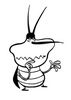 Portrait of Dee Dee, the cockroach - Coloring - Cartoon Characters Coloring Pages - Oggy and the Cockroaches coloring pages