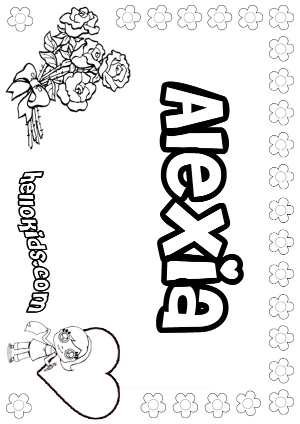 Alexia coloring pages - Hellokids.com