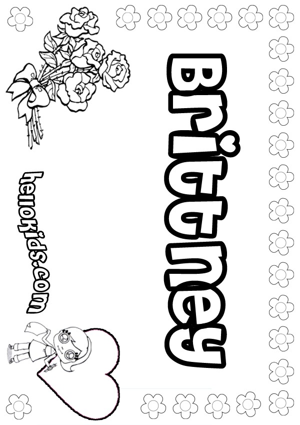 Brittney coloring pages - Hellokids.com