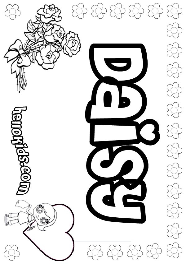 daisy printable coloring pages - photo #40