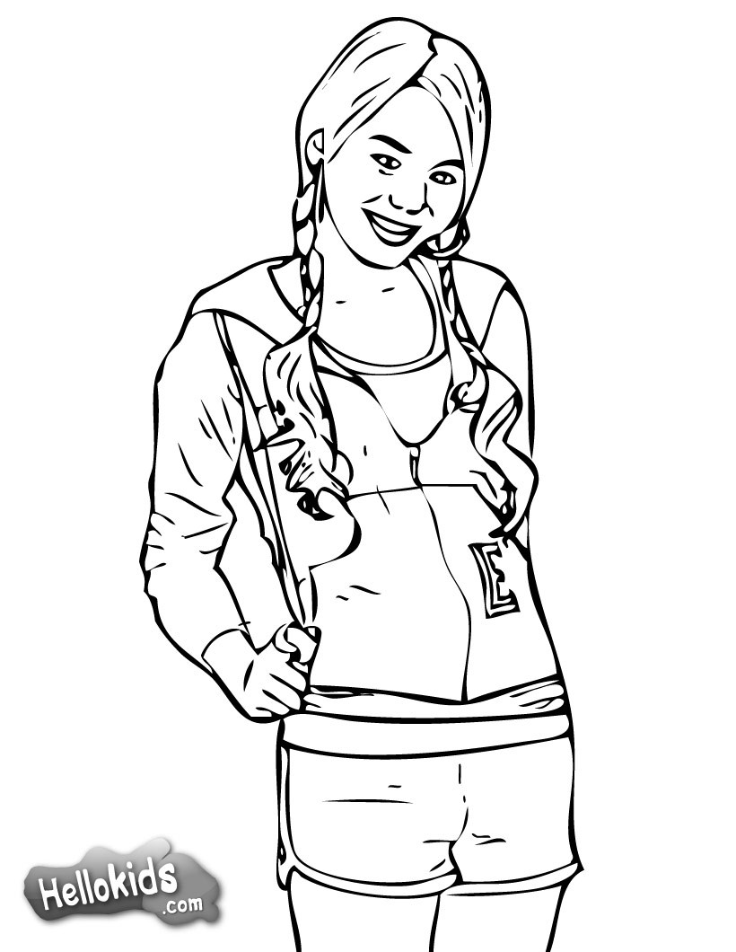 HSM Troy HSM Gabriella coloring page Coloring page FAMOUS PEOPLE Coloring pages HIGH SCHOOL