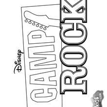 Camp Rock poster - Coloring page - FAMOUS PEOPLE Coloring pages - JONAS BROTHERS coloring pages