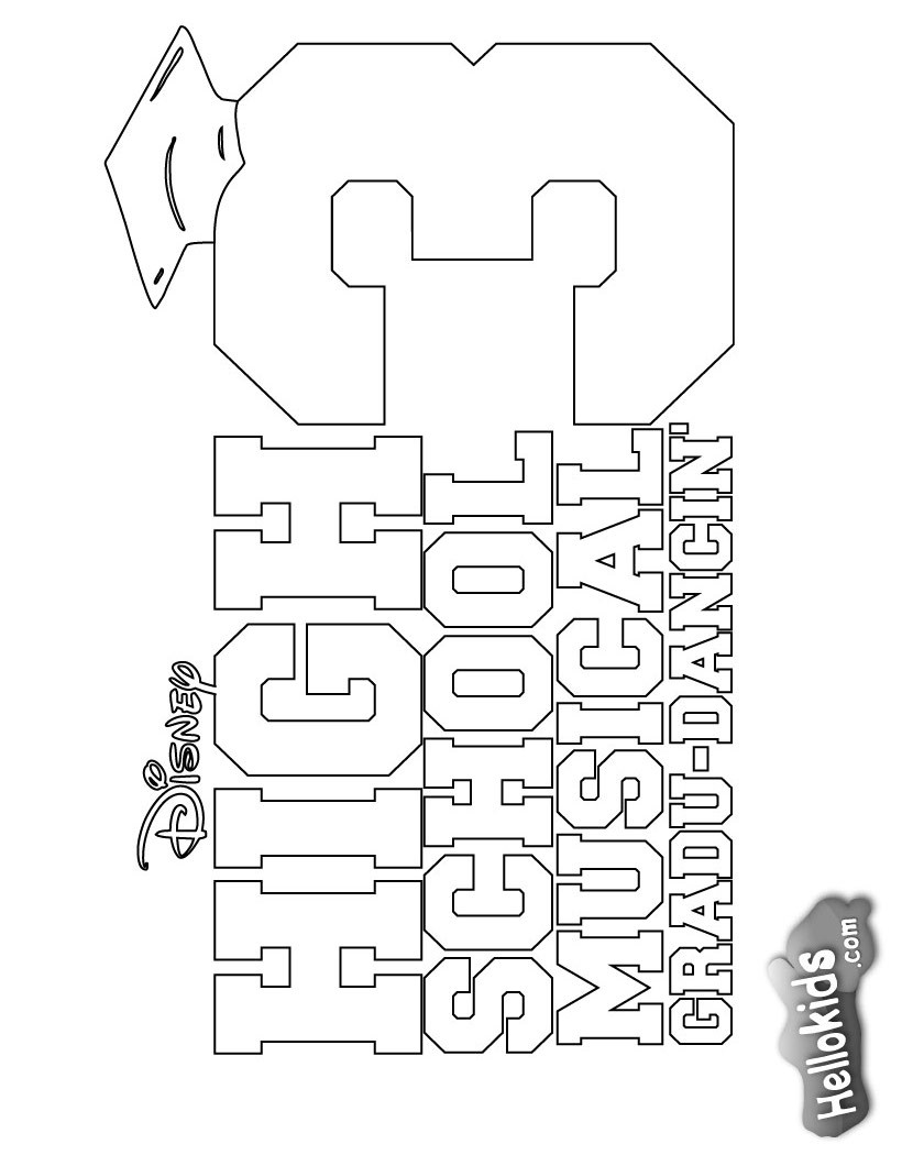 disney coloring pages high school musical - photo #31