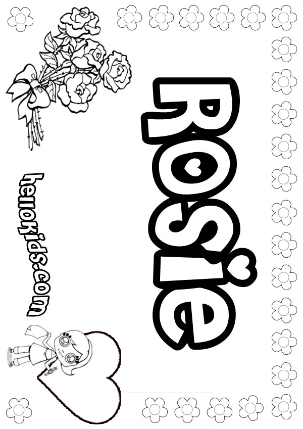Rosie coloring pages 