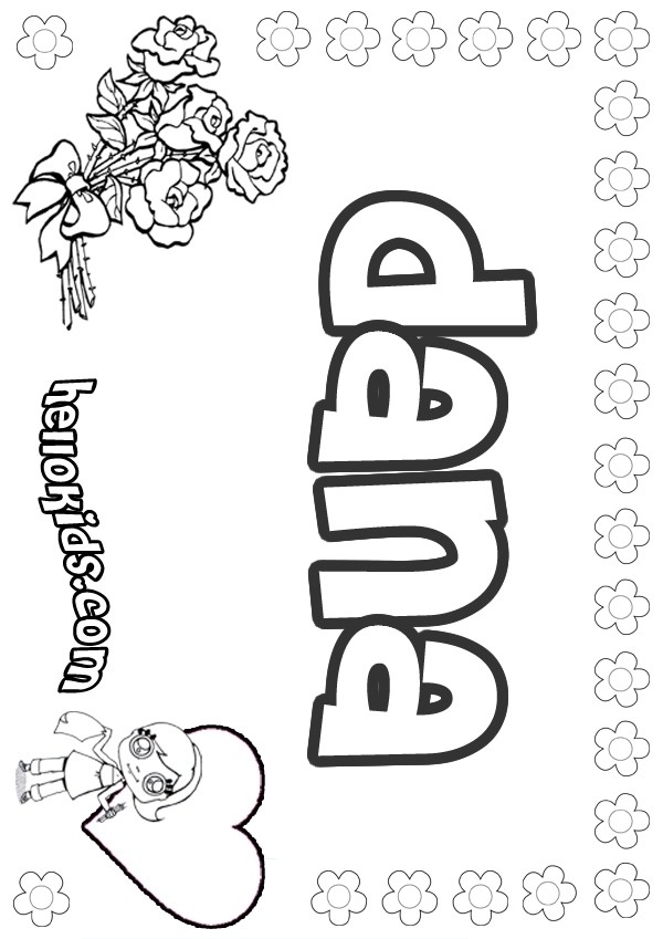 dana coloring pages - photo #1