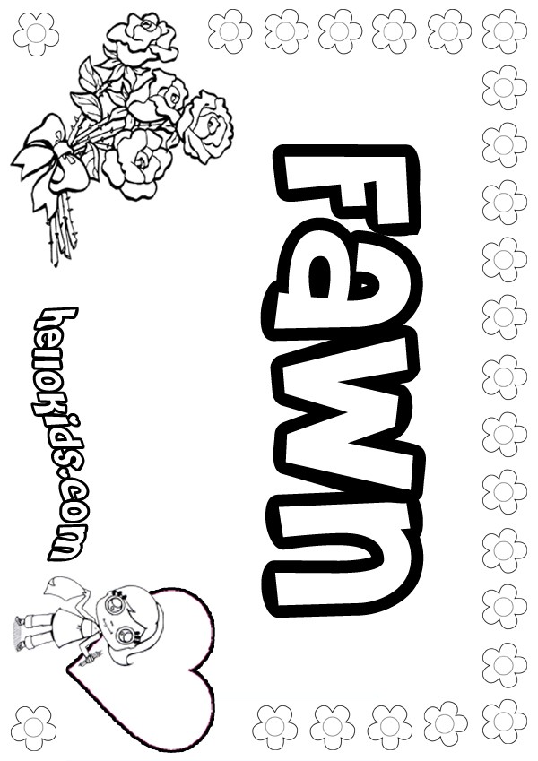 Fawn coloring pages - Hellokids.com