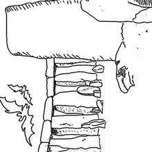 Halloween landscape - Coloring - HOLIDAY coloring pages - HALLOWEEN coloring pages - HAUNTED CASTLE coloring pages