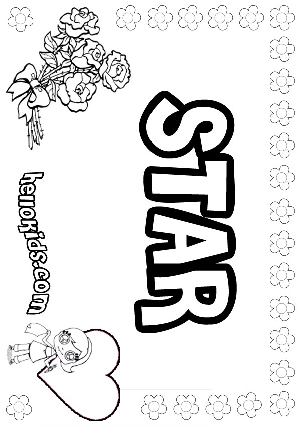 Star coloring pages - Hellokids.com
