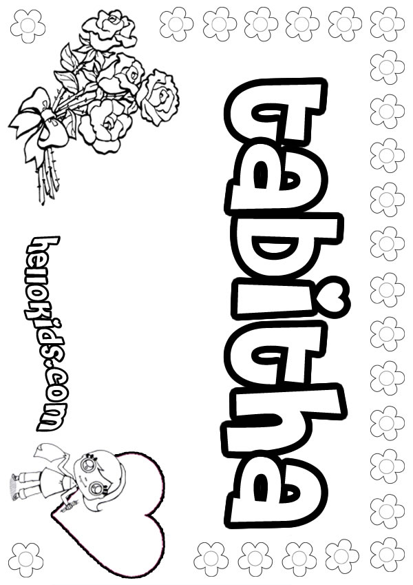 tabitha coloring pages - photo #2