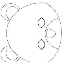 Bear mask - Kids Craft - MASKS crafts for kids - ANIMAL MASKS for kids to print and cut out