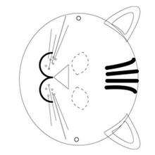 Cat mask - Kids Craft - MASKS crafts for kids - ANIMAL MASKS for kids to print and cut out