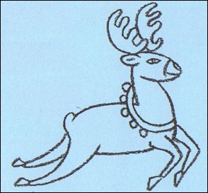 How to draw rudolph the red-nosed reindeer - Hellokids.com