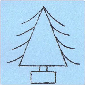 How to draw christmas tree - Hellokids.com