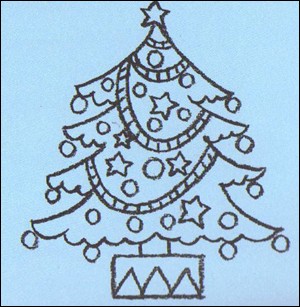 How to draw christmas tree - Hellokids.com