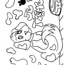 Dog coloring page - Coloring page - ANIMAL coloring pages - PET coloring pages - DOG coloring pages - Free DOG coloring pages