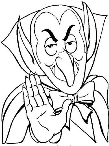 scary vampire coloring pages