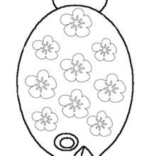 Fish with flowers coloring page - Coloring - Animal coloring pages - Fish and Sea coloring pages