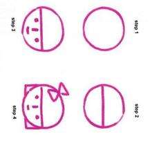 How to draw a girl face - Drawing for kids - HOW TO DRAW lessons - STEP BY STEP drawing lessons